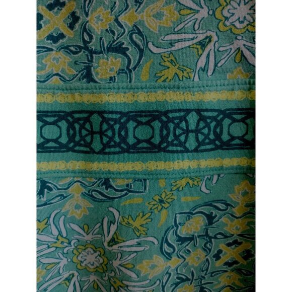 Life is Good Dress Fit & Flare Turquoise Stretch Knee Length Surplice V-Neck- 14 - Picture 5 of 8